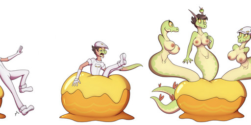 accidental_transformation anthro apode apple breast_growth breasts brown_hair candy candy_apple dessert disability female food fruit gender_transformation genitals green_body growth hair horn horn_growth human_to_anthro legless male missing_all_arms missing_arm missing_limb mtf_transformation multi_body multi_body_growth nipples nude plant serpentine simple_background snout snout_growth solo species_transformation surprised tail three_frame_sequence transformation transformation_sequence tripping vulva white_background tomek1000 aether_foundation european_mythology greek_mythology mythology nintendo pokemon aether_employee draconcopode elemental_creature flora_fauna food_creature generation_9_pokemon human hydra hydrapple living_fruit mammal naga pokemon_(species) shiny_pokemon 2025 digital_media_(artwork) hi_res sequence