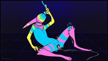 anal anal_penetration anthro anus anus_only blue_body blue_fur detailed_background digitigrade fur green_body green_fur lying male male_penetrated null_bulge nullo object_in_ass on_back pattern_background paws penetration pink_body pink_fur sex_toy sex_toy_in_ass sex_toy_insertion simple_background solo sparklefur vibrator vibrator_in_ass yellow_body yellow_fur meldritchhorror deltarune undertale_(series) darkner werewire 16:9 2021 colorful_theme hi_res widescreen