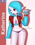 alcohol beer beverage beverage_can blue_hair breasts clothing female hair mexican navel panties red_eyes simple_background solo tattoo tecate tongue tongue_out unbuttoned underwear complex_vortex nintendo oxxo pokemon katherine_(complex_vortex) gardevoir generation_3_pokemon pokemon_(species) shiny_pokemon 2021 hi_res signature