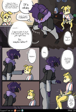 after_sex anthro balls beak biped black_beak black_clothing black_hoodie black_nose black_topwear blue_body blue_hair blush blush_lines bodily_fluids bottomless bottomless_male bottomwear breasts button_ears cheek_pinch cheek_tuft clothed clothing countershade_face countershading dialogue duo erection eyebrows eyes_closed facial_tuft female floppy_ears genital_fluids genitals gesture glans hair hair_over_eye hand_gesture hoodie humanoid_genitalia humanoid_penis inside janitor_closet looking_at_another looking_at_genitalia looking_at_own_penis looking_at_penis looking_at_self male male/female medium_breasts multicolored_body neck_tuft non-mammal_breasts open_mouth pants penis pointing pointing_at_penis precum pubes school shirt speech_bubble standing still_erect tail tail_motion tailwag text tongue topwear tuft two_tone_body white_body white_clothing white_countershading white_shirt white_topwear yellow_body canisfidelis clara_(canisfidelis) humphrey_(canisfidelis) avian bird canid canine canis corvid corvus_(genus) crow domestic_dog herding_dog mammal oscine passerine pastoral_dog welsh_corgi 2025 absurd_res comic english_text hi_res