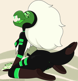 1_eye anus arthropod_abdomen beak bodily_fluids breasts crayon drooling female genitals hair nipples open_mouth paper saliva solo vulva white_hair sleeptalker cartoon_network steven_universe centipeetle alien alien_humanoid animal_humanoid arthropod arthropod_humanoid corrupted_gem gem_(species) humanoid insect insect_humanoid nephrite_(gem_species) hi_res