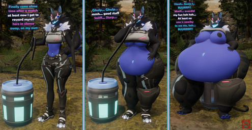 anthro big_breasts big_butt breasts butt chug_jug chug_jug_expansion chugging expansion feeding_tube female huge_breasts medical_instrument morbidly_obese obese obese_anthro obese_female overweight overweight_anthro overweight_female panel_skew scientific_instrument sitting solo text thick_thighs tube_feeding tube_in_mouth weight_gain wide_hipped_anthro wide_hipped_female wide_hips vep125 epic_games fortnite pack_leader_highwire 3d_(artwork) absurd_res digital_media_(artwork) english_text hi_res sequence
