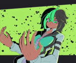 big_breasts big_butt black_body black_bottomwear black_clothing black_hair black_skirt bottomwear breast_expansion breasts butt butt_expansion claws clothing expansion female fin green_eyes green_hair grey_body grey_scales hair huge_butt huge_thighs jacket membrane_(anatomy) multicolored_body multicolored_hair nipples red_eyes scales sharp_teeth skirt solo tail tail_fin teeth thick_thighs thigh_expansion topwear transformation white_claws white_clothing white_jacket white_topwear maskrayx sound_warning ben_10 cartoon_network ripjaws alien marine piscciss_volann animated sound webm