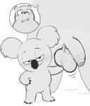 ball_fondling ball_grab balls big_balls duo featureless_crotch fondling foreskin genitals humanoid_genitalia humanoid_penis looking_at_viewer male male/male naughty_face penis size_difference worried sodabox cartoon_network we_bare_bears grizzly_(we_bare_bears) nom_nom_(we_bare_bears) bear brown_bear grizzly_bear koala mammal marsupial ursine vombatiform monochrome