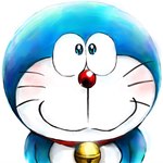 anthro bell collar front_view looking_at_viewer machine male mouth_closed red_collar red_nose simple_background smile solo standing whiskers white_background mt_tg doraemon doraemon_(character) domestic_cat felid feline felis mammal robot 1:1 2019 shaded