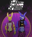 anthro bandage bandaged_head bow_tie duo ear_piercing hand_holding looking_at_another machine male muscular muscular_male parody piercing star star_print suspender wounded geno28 danganronpa five_nights_at_freddy's freddy_fazbear's_pizzeria_simulator scottgames spike_chunsoft rockstar_bonnie_(fnaf) spring_bonnie_(fnaf) animatronic lagomorph leporid mammal rabbit robot 2023 digital_media_(artwork) hi_res