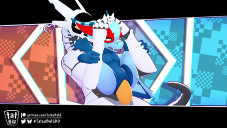 abdominal_bulge ahegao anthro anthro_on_anthro anthro_penetrated anthro_penetrating blue_body bulge butt duo erection eye_roll eyes_closed fast_sex feet female female_penetrated fingers flat_chested flexible folded forced from_behind_position front_view fucked_silly full_nelson full_nelson_(legs_held) full_nelson_position fur genitals half-closed_eyes hands_on_another's_head heart_symbol holding_arm holding_head horn large_penetration leaning leaning_backward legs_behind_head legs_up looking_down looking_pleasured machine male male/female male_penetrating male_penetrating_female motion_lines narrowed_eyes nude open_mouth orange_penis penetration penile penile_penetration penis penis_in_vagina rough_sex sex simple_background size_difference smile sound_effects spread_legs spreading squint standing stretched_pussy tail teeth text three-quarter_view tight_fit tongue tongue_out vaginal vaginal_penetration white_body yellow_eyes sound_warning tatsubold tatsu_(tatsubold) android kobold reptile robot scalie synth_(vader-san) 16:9 2025 3d_(artwork) 3d_animation animated digital_media_(artwork) english_text hi_res loop portrait short_playtime sound three-quarter_portrait webm widescreen