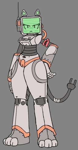anthro armband bandage bandage_on_tail bandaged_tail cable cable_tail electrical_plug electrical_plug_tail eyelashes female fingers for_a_head green_face green_inner_ear grey_body looking_at_viewer machine metallic_body name_tag noseless p-1000_prototype screen screen_face segmented_body serious_face simple_background solo standing tail thick_thighs yellow_accents hightower_(artist) eggman_empire eggman_logo fuch!_(copyright) sega sonic_the_hedgehog_(series) domestic_cat felid feline felis mammal monitor_head object_head robot robot_anthro screen_head digital_drawing_(artwork) digital_media_(artwork) hi_res