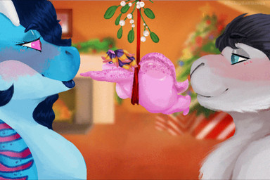ambiguous_gender anthro curvy_figure female group imminent_vore male male/female overweight sucking trio zurukaluge spicybatbones_(artist) lyla_(lyladragon) weeg_(weegthebard) animated animated_gif short_playtime
