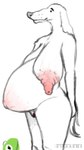 anthro areola belly belly_blush big_areola big_breasts big_nipples blush body_blush breasts female genitals huge_breasts huge_nipples long_breasts long_nipples mature_anthro mature_female navel navel_blush nipples nude pregnant pregnant_anthro pregnant_female pussy sagging_breasts solo stretch_marks band1tnsfw let_me_do_it_for_you muppets kermit_the_frog amphibian borzoi canid canine canis domestic_dog frog hunting_dog mammal sighthound 9:16 hi_res meme