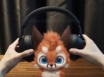 ambiguous_focus ambiguous_gender blue_eyes disembodied_hand duo electronics feral feral_focus first_person_view fluffy fur headphones holding_object human_pov looking_at_viewer multicolored_body multicolored_fur photo pov_hands real solo_focus text whiskers silverfox5213 big_nug canid canine fox human mammal red_fox true_fox 2022 digital_media_(artwork) digital_painting_(artwork) mixed_media painting_(artwork) photography_(artwork) url watermark