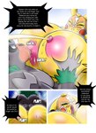 anthro balls big_breasts bodily_fluids breast_expansion breasts clothing comic contact_onomatopoeia cosplay_pikachu_(costume) damncheezy dialogue different_sound_effects english_text expansion female generation_1_pokemon generation_8_pokemon genitals hi_res huge_breasts impact_onomatopoeia lactating male male/female mask nintendo nipples onomatopoeia pikachu pikachu_libre plap pokemon pokemon_(species) profanity rillaboom sound_effects source_request text tongue tongue_out unavailable_at_source