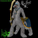 armor bladed_weapon bottomwear clothing glaive headgear holding_object holding_weapon male melee_weapon muscular muscular_male muscular_taur pecs polearm solo weapon fledgedragonfox alien scalie scalie_taur taur 1:1 alpha_channel digital_media_(artwork)