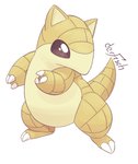 2_toes 3_fingers ambiguous_gender claws feet feral fingers simple_background solo tail toes derfisch nintendo pokemon generation_1_pokemon pokemon_(species) sandshrew digital_media_(artwork) hi_res