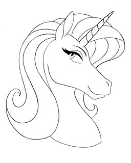 anthro ears_up eyebrows eyelashes female hair horn looking_up smile solo unicorn_horn chisheq mythology equid equine mammal mythological_creature mythological_equine unicorn 4:5 hi_res monochrome sketch
