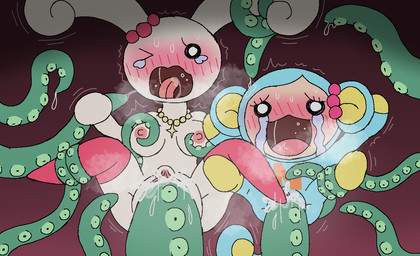 age_difference anthro blue_body blue_fur blush bodily_fluids breasts cum cum_in_vagina cum_inside duo female forced fur genital_fluids genitals green_tentacles jewelry necklace nipples nude older_female penetration rape saliva saliva_string sex sweat tail tears tentacle_around_ear tentacle_around_leg tentacle_rape tentacle_sex tentacles vaginal vaginal_fluids vaginal_penetration vulva white_body white_fur young young_anthro younger_female conditional_dnp frchpk sega touch_de_zuno norin raburabi haplorhine lagomorph leporid mammal monkey new_world_monkey primate rabbit