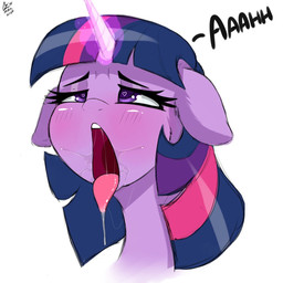 ahegao ambiguous_form bangs black_eyebrows black_outline blush blush_lines bodily_fluids cheek_tuft dripping ear_tuft eyebrows eyelashes eyeliner facial_tuft female feral front_view fur fur_tuft glistening glistening_body glistening_eyes glistening_fur glistening_hair glistening_tongue glowing glowing_horn hair half-closed_eyes heart_eyes heart_symbol horn long_hair looking_forward looking_pleasured makeup mascara monotone_background monotone_body monotone_face monotone_fur monotone_horn multicolored_hair narrowed_eyes open_mouth outline pink_hair pink_horn pink_tongue pivoted_ears pointy_ears prick_ears pupils purple_body purple_ears purple_eyes purple_face purple_fur purple_hair purple_pupils saliva saliva_drip saliva_string simple_background slight_blush snout solo straight_hair teeth text tongue tongue_out tuft unicorn_horn white_background aer0_zer0 friendship_is_magic hasbro my_little_pony mythology twilight_sparkle_(mlp) equid equine mammal mythological_creature mythological_equine unicorn 1:1 bust_portrait digital_media_(artwork) icon portrait signature sketch