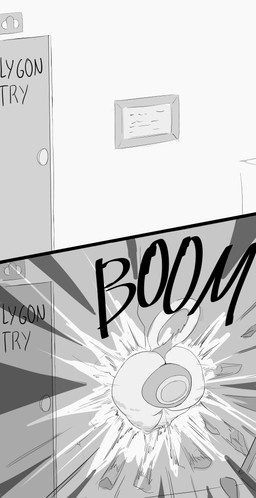 ambiguous_gender anthro anthro_penetrated big_butt biped butt detailed_background dildo dildo_insertion door nude onomatopoeia penetration raised_tail sex_toy sex_toy_insertion solo sound_effects tail text thick_thighs through_wall dreamy_pride felid mammal absurd_res hi_res monochrome