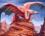 5_toes ambiguous_gender beak fantasy feathers feet feral long_tail membrane_(anatomy) membranous_wings pink_body pink_feathers quadruped solo spread_wings tail toes wings lenika mythology avian bird dragon flamingo hybrid mythological_creature mythological_scalie scalie winged_dragon 5:4