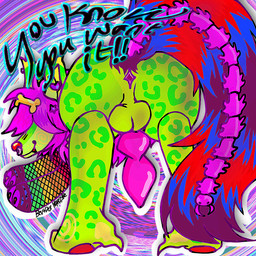accessory alternative_fashion animal_genitalia animal_penis anus armwear balls bent_over big_penis butt canine_genitalia canine_penis claws clothing fishnet_armwear fishnet_clothing fur genitals insects_in_body long_tail male multicolored_body multicolored_fur pawpads paws penis presenting presenting_hindquarters scene_(fashion) solo sparklefur tail taunting teasing teasing_viewer text throbbing throbbing_penis deadpuppy w0rmz arthropod canid canine insect mammal 1:1 hi_res
