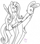 :< anthro anthro_on_anthro anthrofied arms_bent bdsm bent_legs bondage bound breasts closed_frown collar collar_only dildo dominant dominant_female duo erection feathered_wings feathers female femboy frown genitals hair hands_behind_back holding_leash holding_object imminent_anal imminent_pegging imminent_sex imminent_toying knock-kneed leaning leaning_forward leash legs_together light_bondage long_ears long_hair long_tail male male/female mouth_closed nipples nude open_mouth penis sex_toy simple_background strapon submissive submissive_male tail white_background wings daniruu friendship_is_magic hasbro my_little_pony mythology angel_(mlp) fluttershy_(mlp) equid equine lagomorph leporid mammal mythological_creature mythological_equine pegasus rabbit 2012 black_and_white hi_res line_art monochrome signature