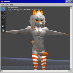 anthro balls big_balls big_penis clothing fake_screencap floppy_ears fur genitals glans grey_body grey_fur hair horn legwear legwear_only male mostly_nude orange_clothing orange_eyes orange_glans orange_horn orange_legwear orange_thigh_highs pattern_clothing pattern_legwear pattern_thigh_highs penis solo striped_clothing striped_legwear striped_thigh_highs stripes tail text thigh_highs thigh_highs_only user_interface conditional_dnp gusta blender_(copyright) gusta_(gusta) bovid caprine goat mammal 1:1 english_text hi_res