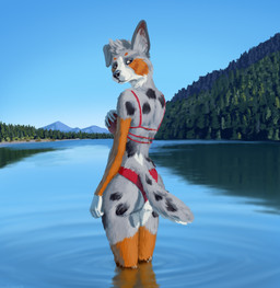 anthro australian_shepherd ball beach bikini black_fur blue_sky brown_fur canid canine canis clothing cloudless_sky domestic_dog female forest fur grey_fur herding_dog hill hi_res holding_ball holding_object horizon lake lemurlemurovich liquid looking_back mammal merle_(marking) mountain nature outside pastoral_dog plant reflection ripples sand seaside sheepdog sky solo spots_(marking) standing_in_water swimwear tree water white_fur yellow_eyes
Rating: Safe
Score: 27
User: LemurLemurovich
Date: March 15, 2019 anthro australian_shepherd ball beach bikini black_fur blue_sky brown_fur canid canine canis clothing cloudless_sky domestic_dog female forest fur grey_fur herding_dog hill hi_res holding_ball holding_object horizon lake lemurlemurovich liquid looking_back mammal merle_(marking) mountain nature outside pastoral_dog plant reflection ripples sand seaside sheepdog sky solo spots_(marking) standing_in_water swimwear tree water white_fur yellow_eyes
Rating: Safe
Score: 27
User: LemurLemurovich
Date: March 15, 2019