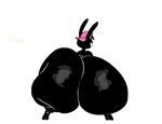 anthro ass_clapping big_butt black_body bouncing_butt butt clothing exclamation_point hat headgear headwear huge_butt huge_thighs hyper hyper_butt looking_back male nude onomatopoeia smile solo sound_effects text thick_thighs schplingnops luke_(schplingnops) lagomorph leporid mammal rabbit animated english_text loop short_playtime