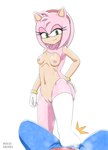 2022 amy_rose anthro artist_name bodily_fluids breasts bulge clothed clothed_male clothing cum cum_in_clothing cum_on_feet cum_through_clothing dominant dominant_female duo ejaculation erection erection_under_clothing eulipotyphlan feet female first_person_view foot_fetish foot_on_penis foot_play footjob footwear genital_fluids genitals hedgehog hi_res looking_at_viewer male male/female mammal nude nude_female orgasm penis psycodraws pussy sega sex small_breasts smelly smelly_feet smile smiling_at_viewer socks sonic_the_hedgehog_(series) submissive submissive_male unknown_character wet wet_clothing