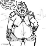 anthro armor belly big_breasts bodily_fluids bottomwear breast_milking breasts clothing female headgear helmet lactating milk navel nipples non-mammal_nipples pregnant skirt solo thick_thighs band1tnsfw star_wars gamorrean_guard alien gamorrean 1:1 black_and_white digital_drawing_(artwork) digital_media_(artwork) graphite_(artwork) hi_res monochrome portrait sketch traditional_media_(artwork)