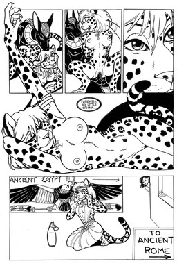 balls bodily_fluids breasts butt canopic_jar dialogue doggystyle duo female from_behind_position genital_fluids genitals happy happy_sex male male/female museum nipples nude on_bottom on_top penetration penile penile_penetration penis penis_in_vagina public public_nudity public_sex reverse_cowgirl_position sex smile text tongue tongue_out vaginal vaginal_fluids vaginal_penetration vulva terrie_smith egyptian_mythology middle_eastern_mythology mythology anubis betsy_simmons anubian_jackal canid canine canis deity felid jackal jaguar mammal pantherine comic english_text monochrome