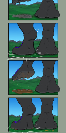 4_toes anthro barefoot black_body black_scales building building_destruction city city_crushing city_destruction claws crush damage destruction destruction_of_property digitigrade digitigrade_paws dirty dirty_feet feet foot_crush foot_fetish foot_focus footprint giga hindpaw landscape_dwarfing lightened_soles macro male mostly_offscreen_character pawpads pawprint paws scales simple_background soles solo stepped_on stomping text toe_claws toes azuragon mythology shadowcloud dragon mythological_creature mythological_scalie scalie 2025 absurd_res comic digital_media_(artwork) hi_res
