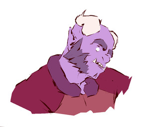 2_horns clothed clothed_humanoid clothed_male clothing empty_eyes eyebrows facial_hair front_view head_horn head_tilt horn humanoid_pointy_ears looking_aside male multicolored_clothing multicolored_topwear open_mouth orange_clothing orange_topwear pointy_ears purple_body purple_clothing purple_eyebrows purple_facial_hair purple_sideburns purple_topwear red_clothing red_topwear sideburns simple_background solo teeth thick_eyebrows topwear underbite white_background kingarthur_i ior_(kingarthur_i) humanoid 2023 bust_portrait digital_drawing_(artwork) digital_media_(artwork) portrait
