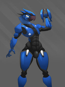 anthro armor beak big_bulge black_clothing black_suit bulge clothing cosplay crossover_cosplay happy looking_at_another male muscular muscular_male orange_eyes plasma_rifle shangeli solo square_(anatomy) suit thick_thighs weapon thelordjoshua1 blue_sky_studios halo_(series) microsoft rio_(series) xbox_game_studios blu_(rio) alien avian bird macaw neotropical_parrot parrot sangheili spix's_macaw true_parrot 3:4 absurd_res crossover hi_res
