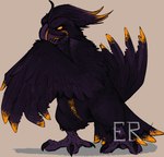 beak biped black_body black_claws black_feathers claws feathers featureless_crotch feral head_tuft logo purple_beak simple_background solo standing tuft imperatorcaesar avian bird corvid corvus_(genus) crow oscine passerine artist_logo colored_sketch sketch