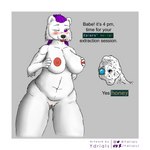 1:1 absurd_res anthro bear belly big_breasts blush breast_grab breasts caves_of_qud digital_media_(artwork) duo english_text exposed_breasts female fur genitals hair hand_on_breast hi_res human male mammal meme nipples nude one_eye_closed open_mouth paws pink_nipples purple_eyes purple_hair pussy q_girl_(caves_of_qud) shaded shitpost simple_background slightly_chubby slightly_chubby_anthro slightly_chubby_female solo_focus text thick_thighs tongue tongue_out ursine_ears white_body white_fur wide_hips wojak ydrials