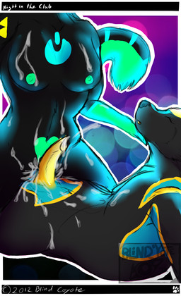 anthro blind breasts disability duo erection female genitals male male/female nightclub penis sex tail vulva blindcoyote chino neona canid canine canis coyote felid mammal hi_res