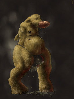 amputation corruption genitals hooves male nightmare_fuel nipples overweight overweight_male penis solo transformation mot hybrid lagomorph leporid mammal rabbit 3:4 digital_media_(artwork) hi_res