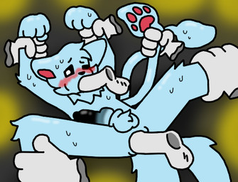 anthro group male male/male mushroomwolf changed_(video_game) ruffle_(rufflemaker) squid_dog_(changed) ghost spirit