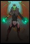argonian armor claws clothing green_theme lethal_doors looking_at_viewer magic scalie skal-tel skinny solo the_elder_scrolls video_games wings
Rating: Safe
Score: 4
User: Maraxxus
Date: February 27, 2014