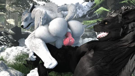 anal anal_penetration animal_genitalia animal_penis anthro anthro_on_anthro anthro_penetrated anthro_penetrating anthro_penetrating_anthro balls big_balls big_butt big_penis black_body black_fur bouncing_balls bouncing_butt bouncing_penis butt canine_genitalia canine_penis claws duo erection from_behind_position fur genitals huge_penis knot looking_pleasured male male/male male_penetrated male_penetrating male_penetrating_male outside penetration penile penile_penetration penis penis_in_ass plant sex teeth tongue tongue_out tree white_body white_fur rayhuma microsoft mythology the_elder_scrolls skyrim_werewolf canid canine mammal mythological_canine mythological_creature werecanid werecanine werecreature werewolf 3d_(artwork) 3d_animation animated digital_media_(artwork) no_sound short_playtime source_filmmaker_(artwork) video