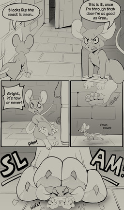 anthro caught claws duo extreme_size_difference feet female foot_focus hindpaw male male/female micro mouse_tail pawpads paws prisoner scar size_difference stepped_on stepping toe_claws muhny princess_nino_(muhny) domestic_cat felid feline felis mammal mouse murid murine rodent comic hi_res