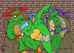 anthro barefoot bodily_fluids cum cum_in_pussy cum_inside erection feet fellatio female genital_fluids genitals group group_sex male male/female oral penile penis sex threesome trio vaginal unknown_artist teenage_mutant_ninja_turtles the_next_mutation raphael_(tmnt) venus_de_milo_(tmnt) reptile scalie turtle