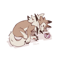 3_toes ambiguous_gender brown_body brown_fur brown_tail claws countershade_fur countershade_torso countershading feet feral fur lying on_side pawpads paws simple_background smile solo tail toe_claws toes advos nintendo pokemon generation_7_pokemon lycanroc midday_lycanroc pokemon_(species) 1:1 2026 digital_drawing_(artwork) digital_media_(artwork)