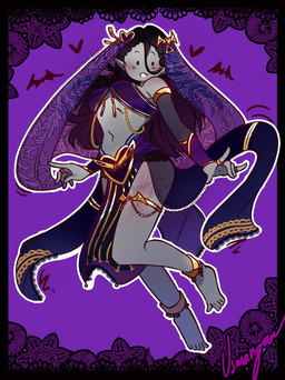 barefoot belly_dancer_outfit black_hair feet female female/female grey_body hair midriff not_furry purple_background simple_background solo usmangaa adventure_time cartoon_network marceline_abadeer vampire hi_res