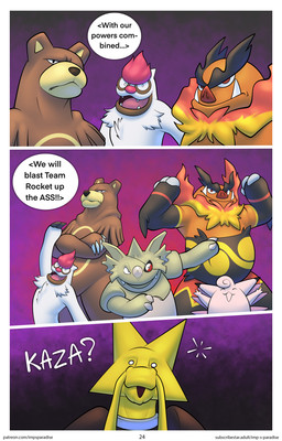 ambiguous_gender anthro biped black_claws border brown_body brown_fur brown_nose brown_skin chest_tuft claws eye_patch eyewear fire fur gas green_body green_skin group male nude open_mouth orange_body orange_skin pink_body pink_tongue purple_background red_eyes red_nose simple_background size_difference speech_bubble standing teeth text tongue tuft white_body white_border white_claws white_fur yellow_body yellow_skin doost nintendo pokemon alakazam clefable emboar generation_1_pokemon generation_2_pokemon generation_3_pokemon generation_5_pokemon pokemon_(species) rhydon shiny_pokemon ursaring vigoroth 2025 comic english_text hi_res url