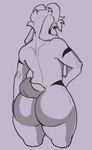 anthro big_butt bubble_butt butt femboy fur hair horn male nude solo tail thick_thighs white_body white_fur dalethblack undertale undertale_(series) asriel_dreemurr_(god_form) boss_monster_(undertale) bovid caprine goat mammal absurd_res digital_media_(artwork) hi_res