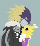 beelzemon black_nose black_sclera blue_eyes blush chest_tuft digimon eyes_closed fangs fur gloves jacket renamon smile takao-hikari tuft white_fur
Rating: Safe
Score: 1
User: ChestFox
Date: March 23, 2014