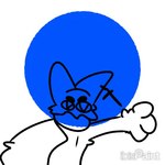 butt dancing feral male pose solo standing catroad_ice_meow epilepsy_warning ibispaint_(copyright) joki(ei_bing_gem) domestic_cat felid feline felis mammal 1:1 2d_animation animated frame_by_frame meme short_playtime