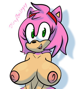 accessory anthro big_breasts black_nose breasts female fur green_eyes hair_accessory hairband nipples nude pink_body pink_fur pink_nipples red_hairband smile solo babyboilogey sega sonic_the_hedgehog_(series) amy_rose eulipotyphlan hedgehog mammal 2026